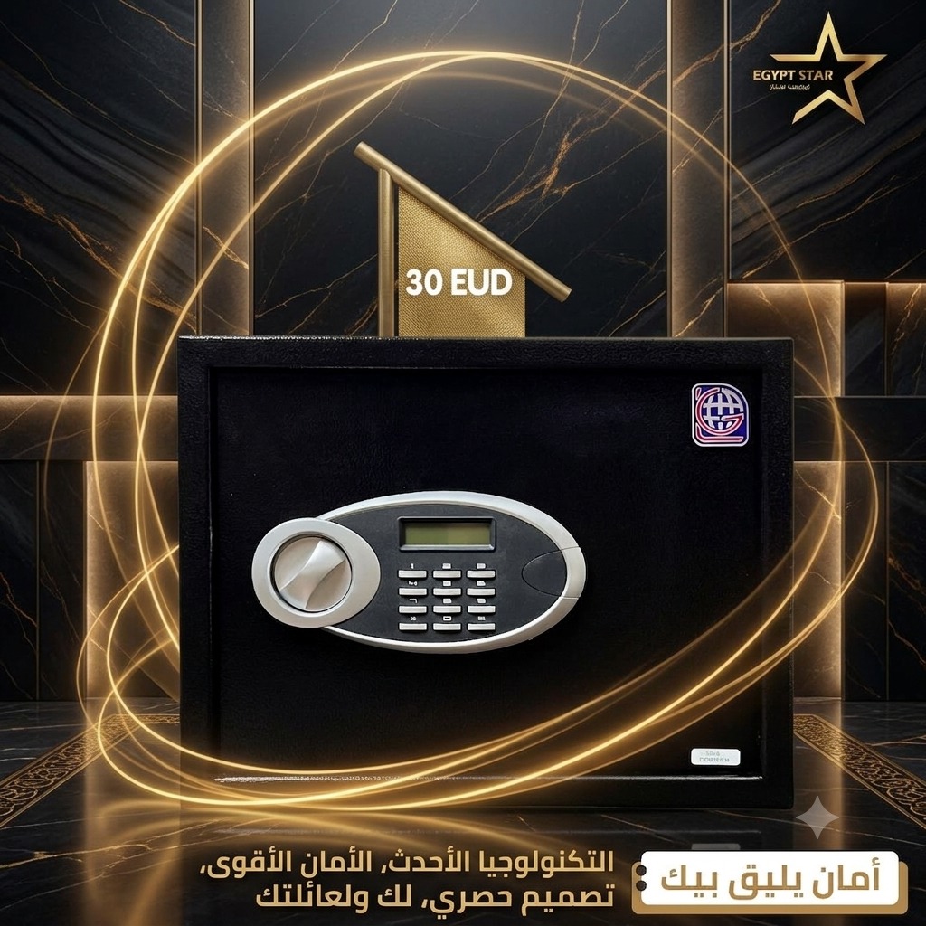خزنه بصمة + ديجيتال.+.مفتاح طوارئ +.بكره للفتح