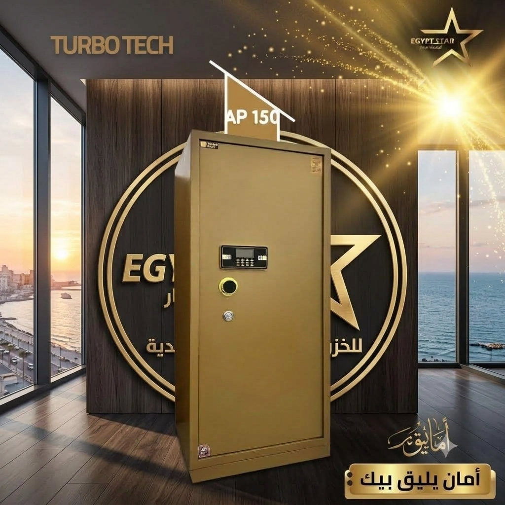 🔐 خزنة TURBO TECH – AP 150 💪 حماية قوية بتصميم عصري و