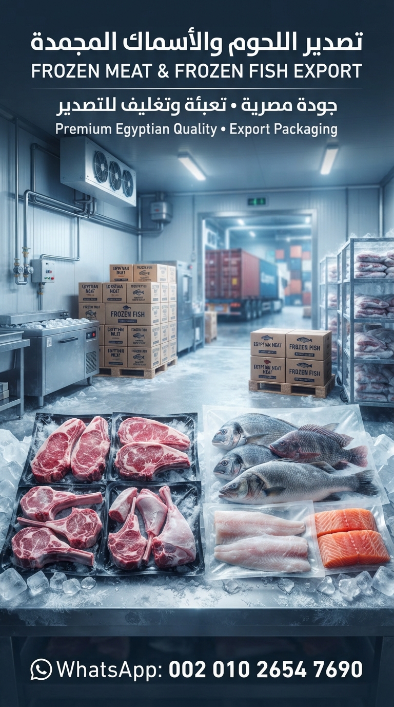 🥩🐟 **تصدير اللحوم والأسماك المجمدة | FROZEN MEAT &amp; FI